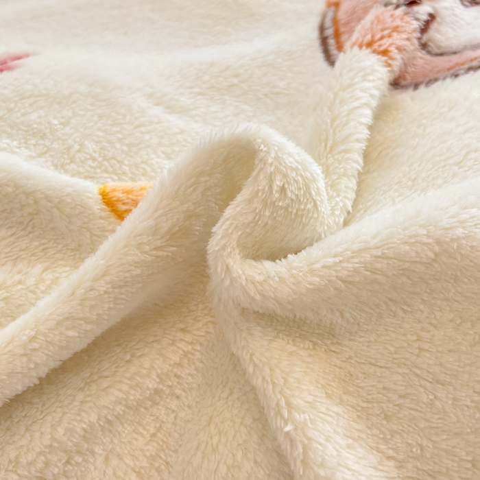 91家纺网 家纺一手货源 找家纺 慕尚家纺 2025新款高克重印花雪花绒被套单件 曲奇猫