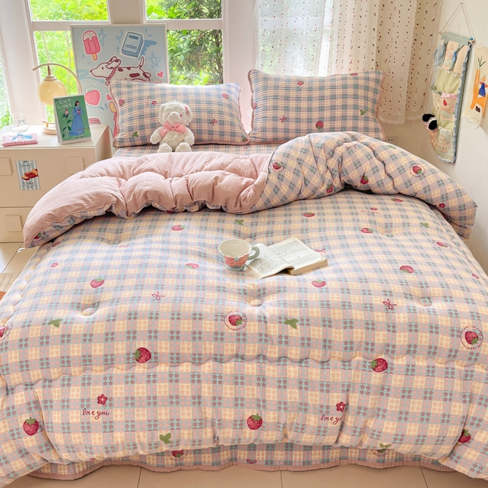 91家纺网 家纺一手货源 找家纺 （总）澜妃 2025新款软fufu云感双层纱秋冬被被子被芯床盖系列（颜值与温度并存）