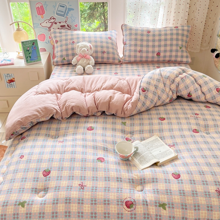 91家纺网 家纺一手货源 找家纺 （总）澜妃 2025新款软fufu云感双层纱秋冬被被子被芯床盖系列（颜值与温度并存）