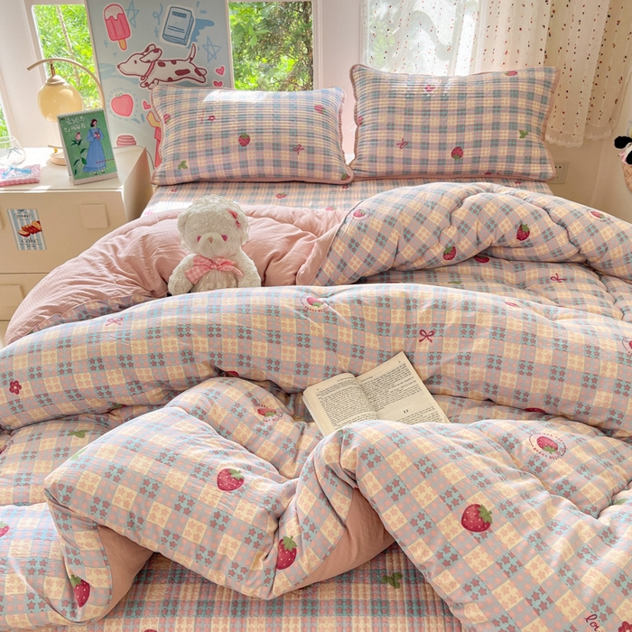 91家纺网 家纺一手货源 找家纺 （总）澜妃 2025新款软fufu云感双层纱秋冬被被子被芯床盖系列（颜值与温度并存）