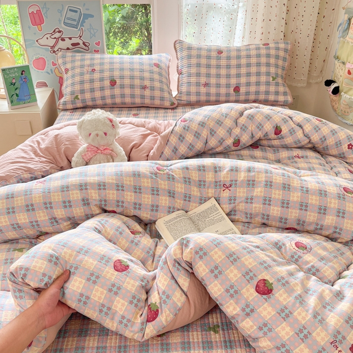 91家纺网 家纺一手货源 找家纺 （总）澜妃 2025新款软fufu云感双层纱秋冬被被子被芯床盖系列（颜值与温度并存）