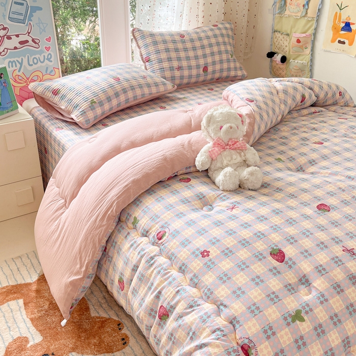 91家纺网 家纺一手货源 找家纺 （总）澜妃 2025新款软fufu云感双层纱秋冬被被子被芯床盖系列（颜值与温度并存）