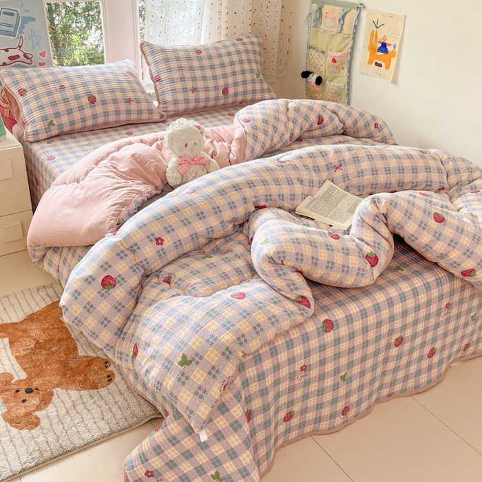 91家纺网 家纺一手货源 找家纺 （总）澜妃 2025新款软fufu云感双层纱秋冬被被子被芯床盖系列（颜值与温度并存）