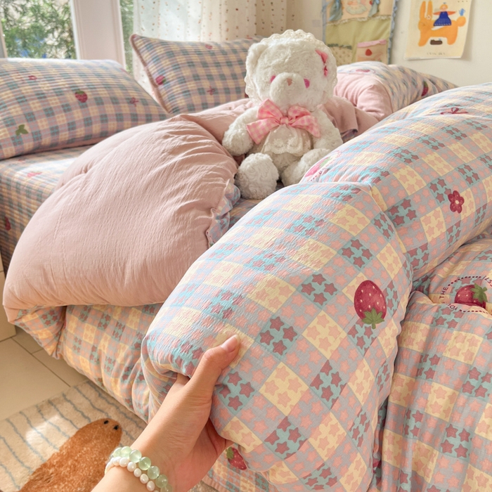 91家纺网 家纺一手货源 找家纺 （总）澜妃 2025新款软fufu云感双层纱秋冬被被子被芯床盖系列（颜值与温度并存）