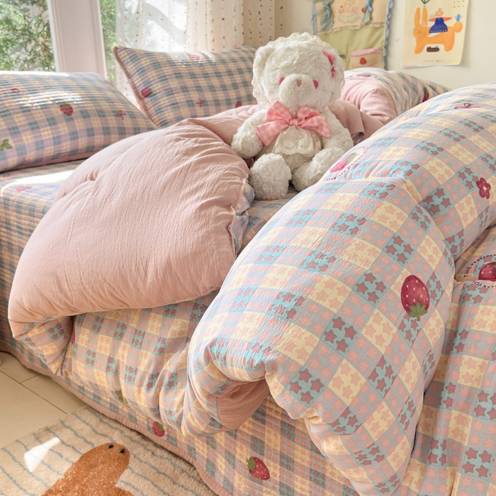 91家纺网 家纺一手货源 找家纺 （总）澜妃 2025新款软fufu云感双层纱秋冬被被子被芯床盖系列（颜值与温度并存）