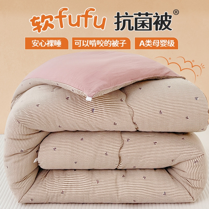 91家纺网 家纺一手货源 找家纺 （总）澜妃 2025新款软fufu云感双层纱秋冬被被子被芯床盖系列（颜值与温度并存）