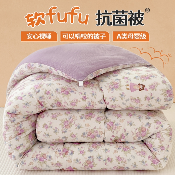 91家纺网 家纺一手货源 找家纺 （总）澜妃 2025新款软fufu云感双层纱秋冬被被子被芯床盖系列（颜值与温度并存）
