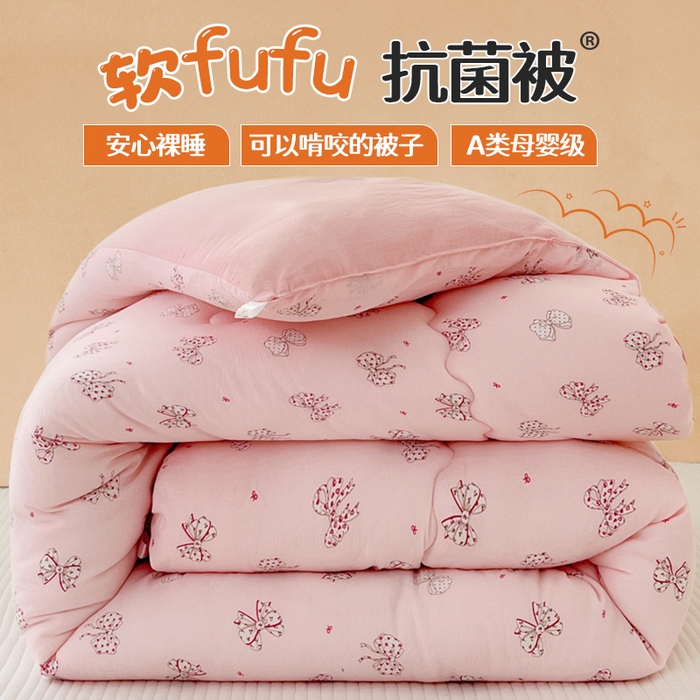 91家纺网 家纺一手货源 找家纺 （总）澜妃 2025新款软fufu云感双层纱秋冬被被子被芯床盖系列（颜值与温度并存）