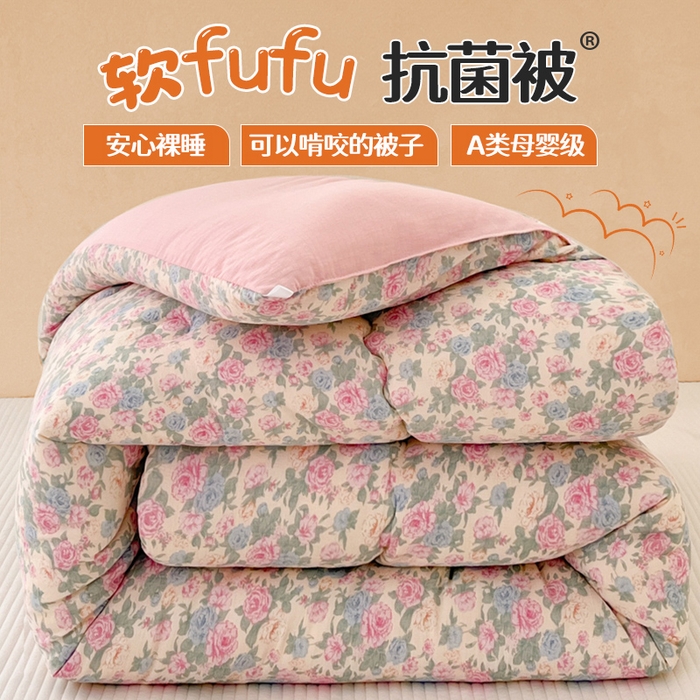 91家纺网 家纺一手货源 找家纺 （总）澜妃 2025新款软fufu云感双层纱秋冬被被子被芯床盖系列（颜值与温度并存）