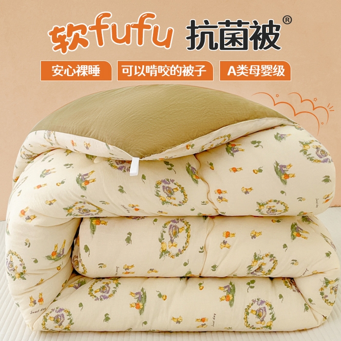 91家纺网 家纺一手货源 找家纺 （总）澜妃 2025新款软fufu云感双层纱秋冬被被子被芯床盖系列（颜值与温度并存）