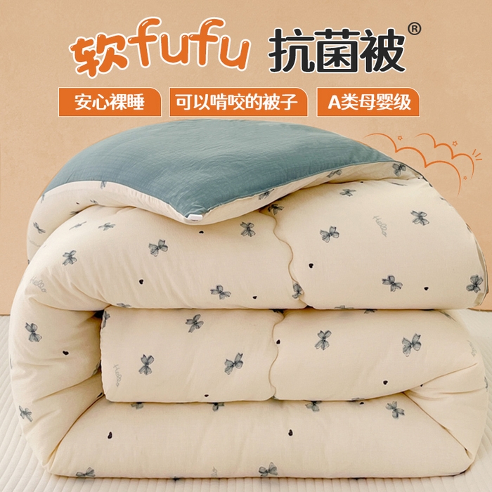91家纺网 家纺一手货源 找家纺 （总）澜妃 2025新款软fufu云感双层纱秋冬被被子被芯床盖系列（颜值与温度并存）