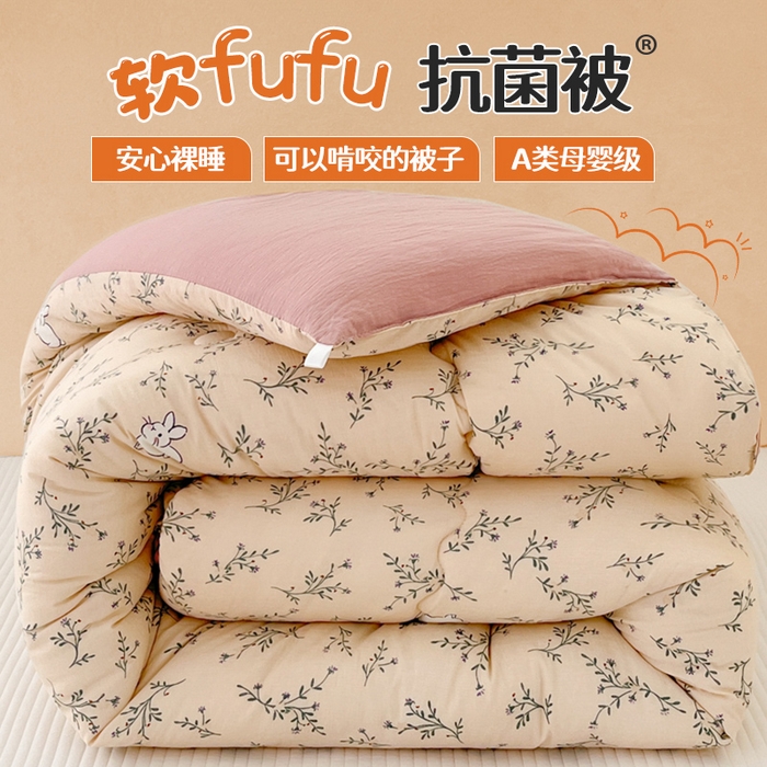 91家纺网 家纺一手货源 找家纺 （总）澜妃 2025新款软fufu云感双层纱秋冬被被子被芯床盖系列（颜值与温度并存）
