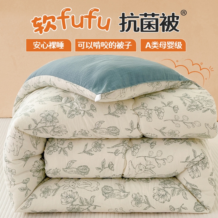 91家纺网 家纺一手货源 找家纺 （总）澜妃 2025新款软fufu云感双层纱秋冬被被子被芯床盖系列（颜值与温度并存）