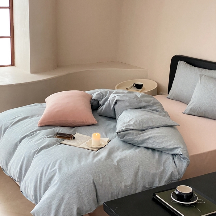 91家纺网 家纺一手货源 找家纺 （总）朵希曼 2025新款全棉印花小清新系列四件套