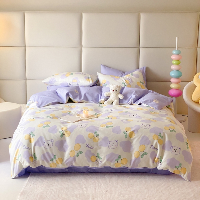 91家纺网 家纺一手货源 找家纺 （总）朵希曼 2025新款全棉印花小清新系列四件套