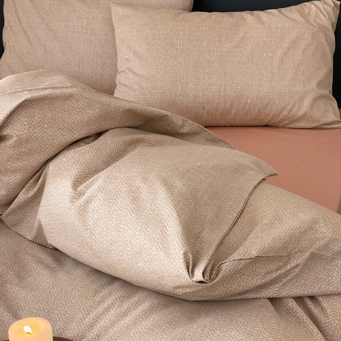 91家纺网 家纺一手货源 找家纺 朵希曼 2026新款全棉印花小清新系列四件套 怀素-拿坡里黄