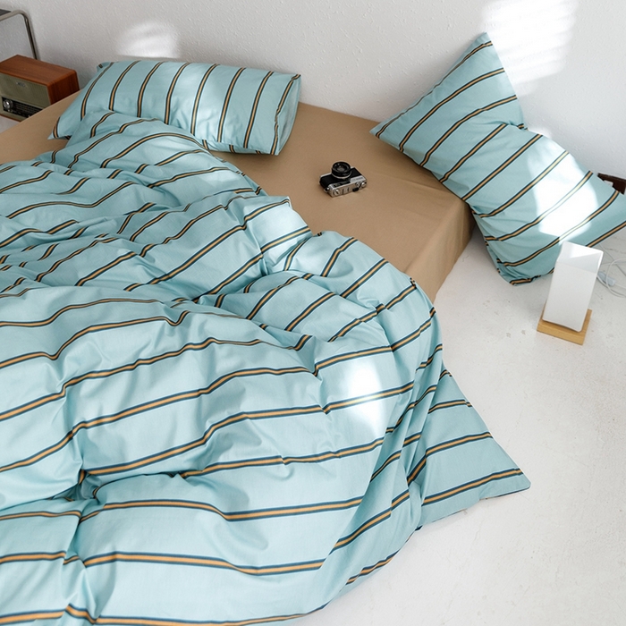 91家纺网 家纺一手货源 找家纺 朵希曼 2026新款全棉印花小清新系列四件套 青涩