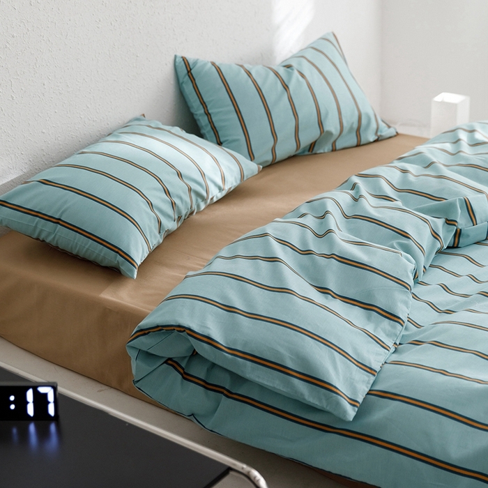 91家纺网 家纺一手货源 找家纺 朵希曼 2026新款全棉印花小清新系列四件套 青涩