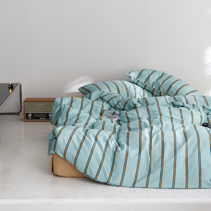 91家纺网 家纺一手货源 找家纺 朵希曼 2026新款全棉印花小清新系列四件套 青涩