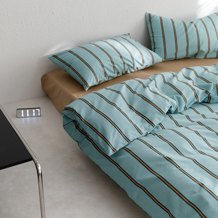 91家纺网 家纺一手货源 找家纺 朵希曼 2026新款全棉印花小清新系列四件套 青涩