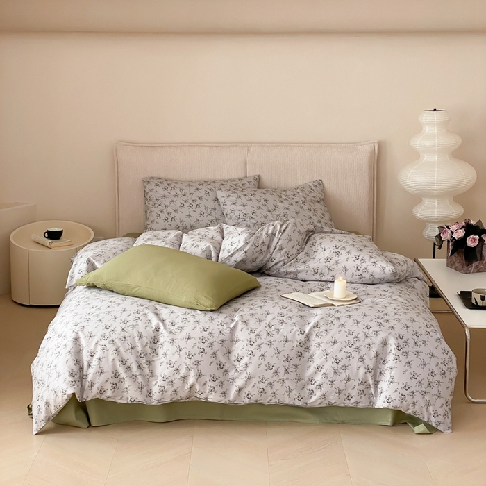 朵希曼 2026新款全棉印花小清新系列四件套 奢香夫人