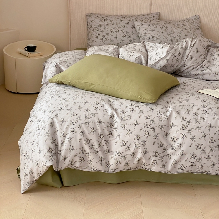 91家纺网 家纺一手货源 找家纺 朵希曼 2026新款全棉印花小清新系列四件套 奢香夫人