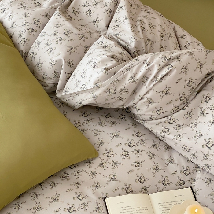 91家纺网 家纺一手货源 找家纺 朵希曼 2026新款全棉印花小清新系列四件套 奢香夫人