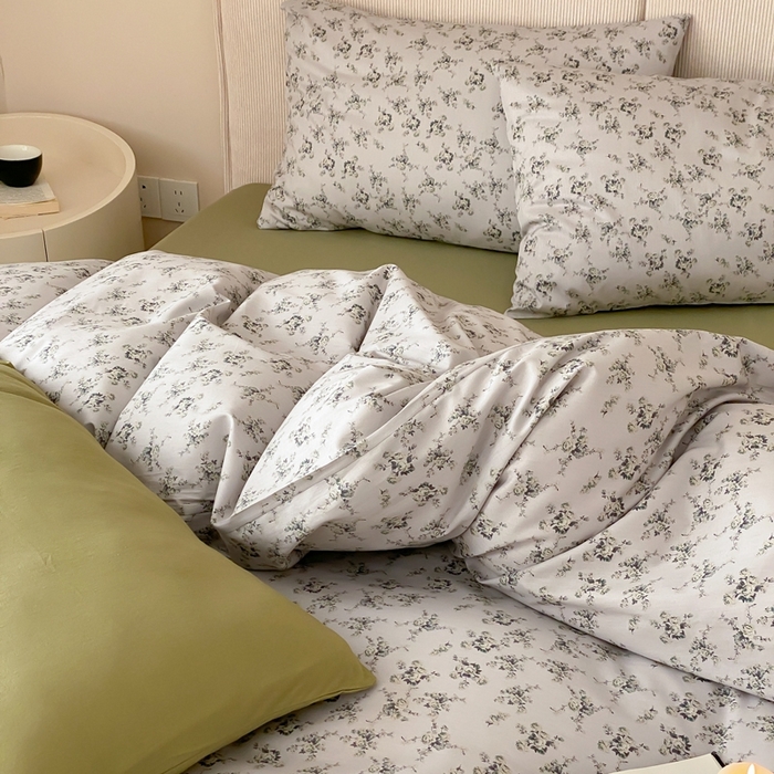 91家纺网 家纺一手货源 找家纺 朵希曼 2026新款全棉印花小清新系列四件套 奢香夫人