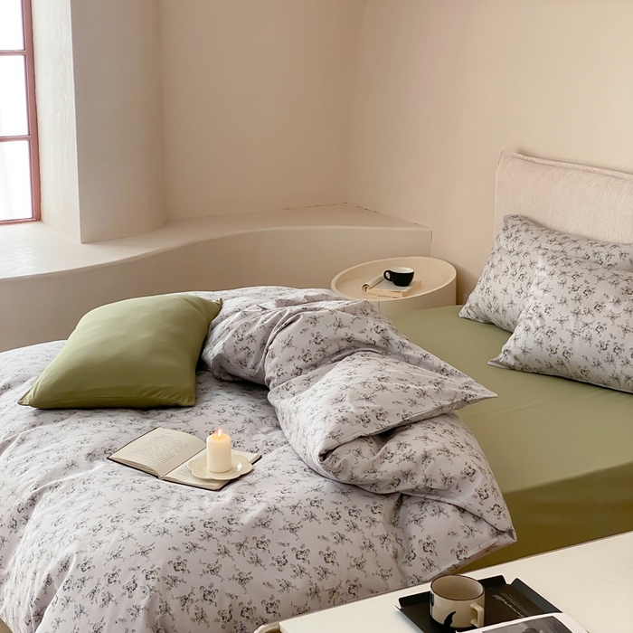 91家纺网 家纺一手货源 找家纺 朵希曼 2026新款全棉印花小清新系列四件套 奢香夫人