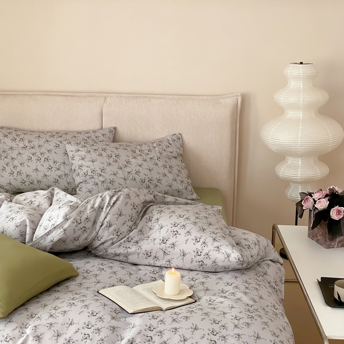 91家纺网 家纺一手货源 找家纺 朵希曼 2026新款全棉印花小清新系列四件套 奢香夫人