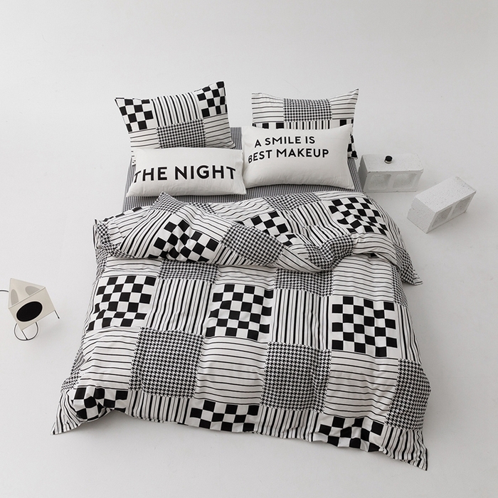 91家纺网 家纺一手货源 找家纺 朵希曼 2026新款全棉印花小清新系列四件套 田野