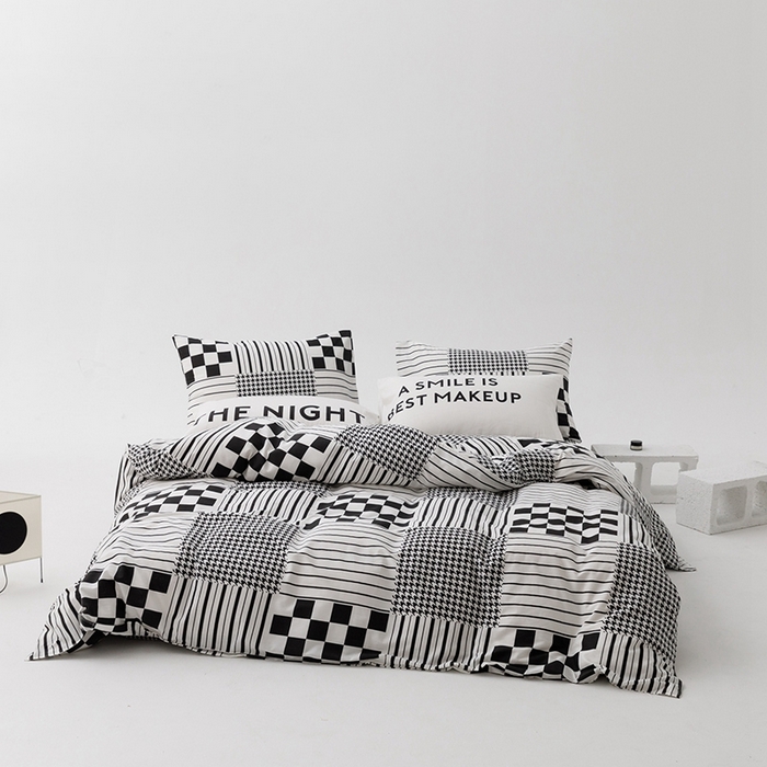 朵希曼 2026新款全棉印花小清新系列四件套 田野