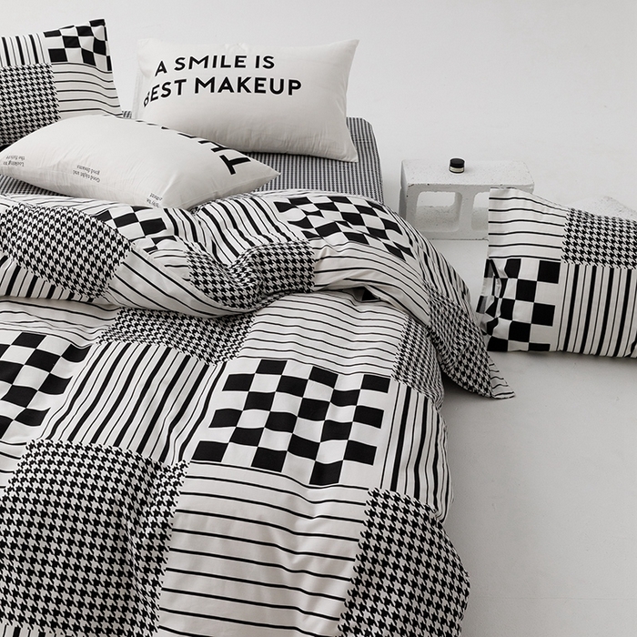 91家纺网 家纺一手货源 找家纺 朵希曼 2026新款全棉印花小清新系列四件套 田野