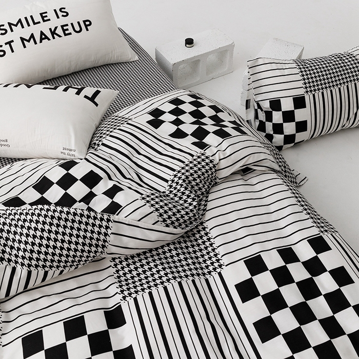 91家纺网 家纺一手货源 找家纺 朵希曼 2026新款全棉印花小清新系列四件套 田野