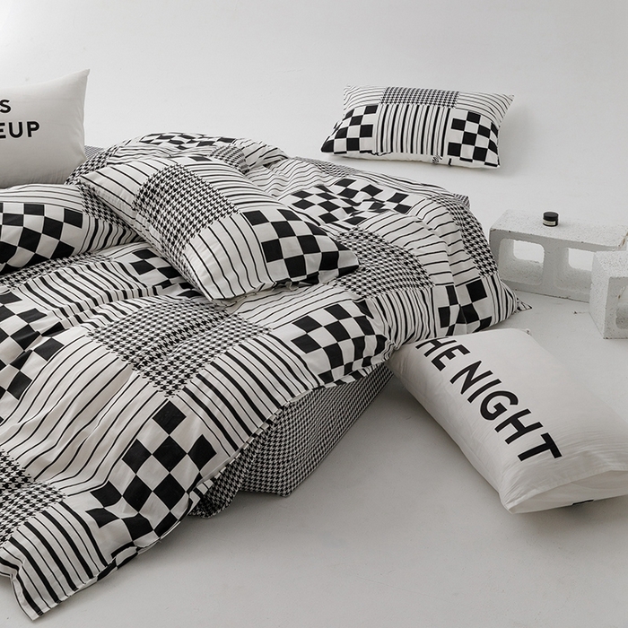 91家纺网 家纺一手货源 找家纺 朵希曼 2026新款全棉印花小清新系列四件套 田野