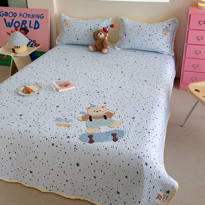 91家纺网 家纺一手货源 找家纺 （总）澜妃 2025新款学生季加厚水洗棉软fufu可爱毛巾绣秋冬被被子被芯床盖（小红书爆款）