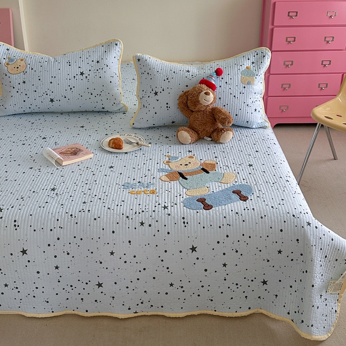 91家纺网 家纺一手货源 找家纺 （总）澜妃 2025新款学生季加厚水洗棉软fufu可爱毛巾绣秋冬被被子被芯床盖（小红书爆款）