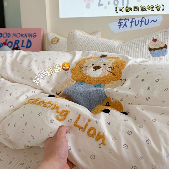 91家纺网 家纺一手货源 找家纺 （总）澜妃 2025新款学生季加厚水洗棉软fufu可爱毛巾绣秋冬被被子被芯床盖（小红书爆款）