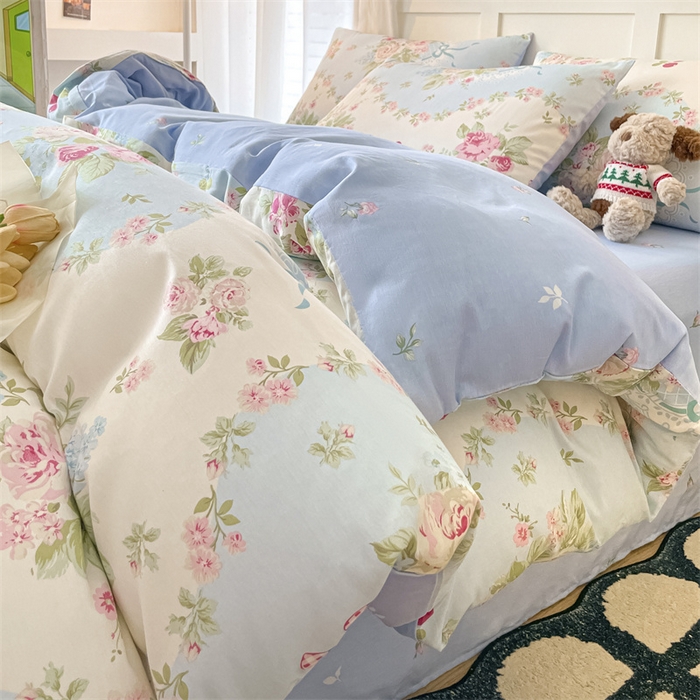 91家纺网 家纺一手货源 找家纺 （总）澜妃 2025春夏新款12868全棉纯棉印花单被套