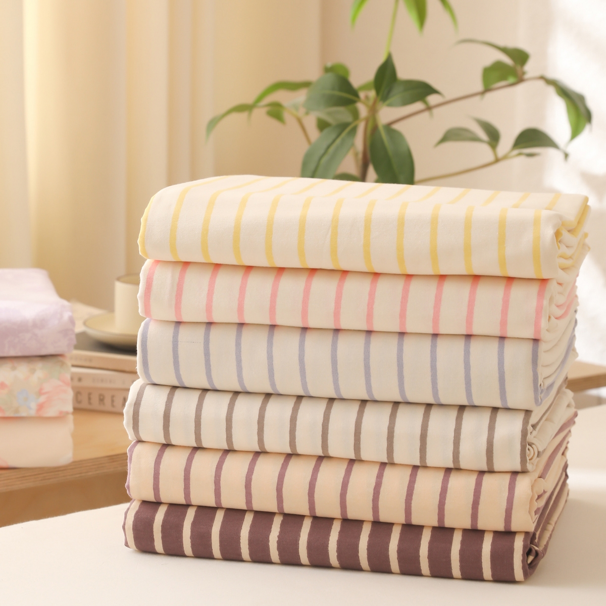 91家纺网 家纺一手货源 找家纺 （总）女子家纺 2025新款全棉纯棉磨毛单床笠 床笠单件