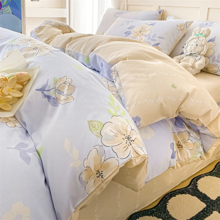 91家纺网 家纺一手货源 找家纺 （总）澜妃 2025春夏新款12868全棉纯棉印花单被套