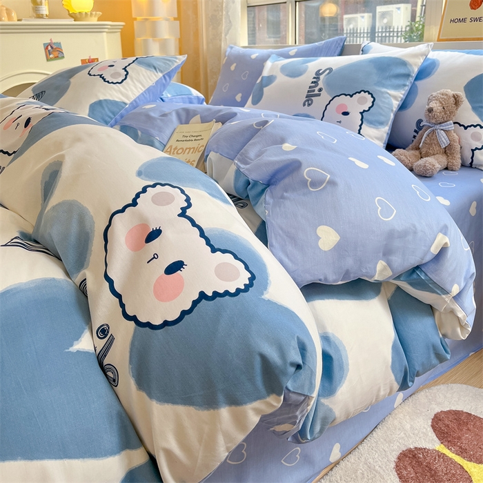 91家纺网 家纺一手货源 找家纺 （总）澜妃 2025春夏新款12868全棉纯棉印花单被套