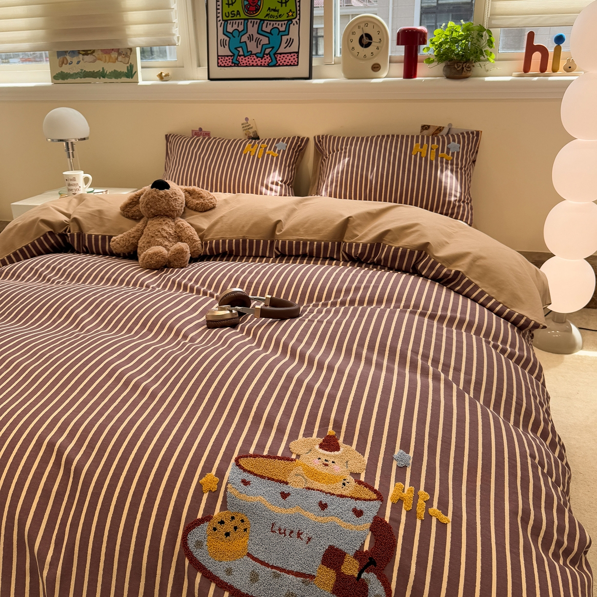 91家纺网 家纺一手货源 找家纺 （总）慕尚家纺 2025新款全棉磨毛毛巾绣四件套