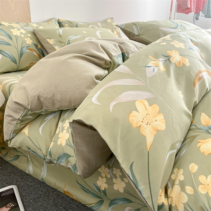 91家纺网 家纺一手货源 找家纺 （总）澜妃 2025春夏新款12868全棉纯棉印花单被套