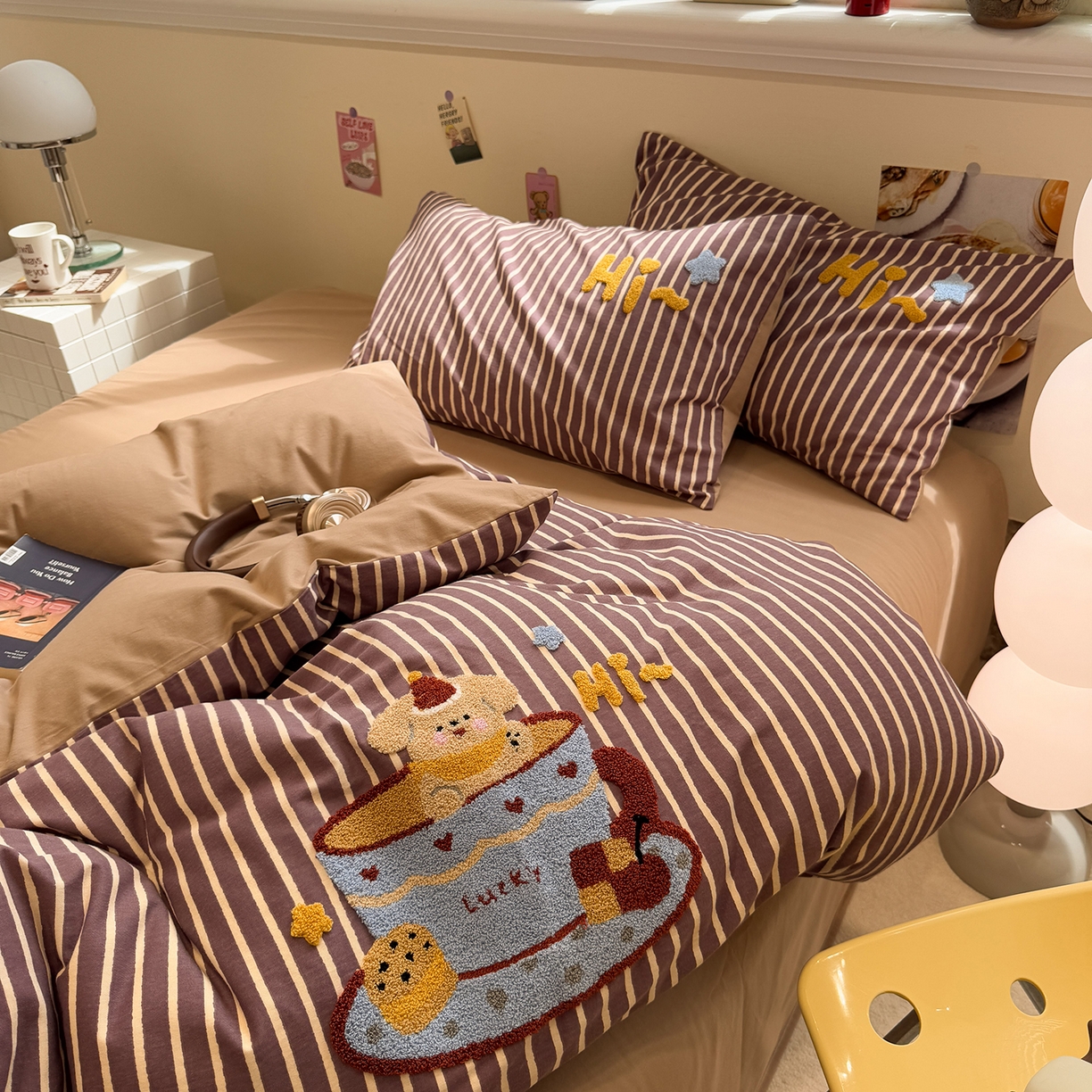 91家纺网 家纺一手货源 找家纺 （总）慕尚家纺 2025新款全棉磨毛毛巾绣单被套