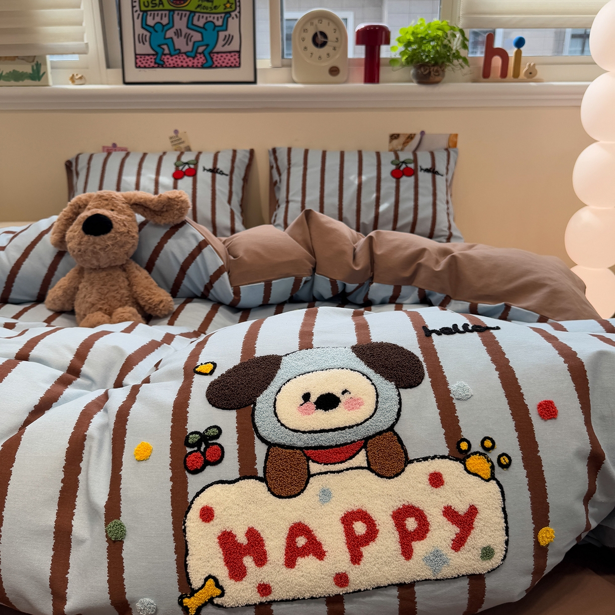 91家纺网 家纺一手货源 找家纺 （总）慕尚家纺 2025新款全棉磨毛毛巾绣四件套