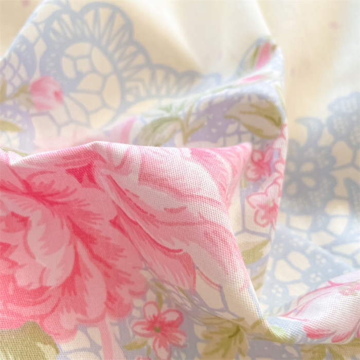 91家纺网 家纺一手货源 找家纺 澜妃 2025春夏新款12868全棉纯棉印花单被套 爱的盟约