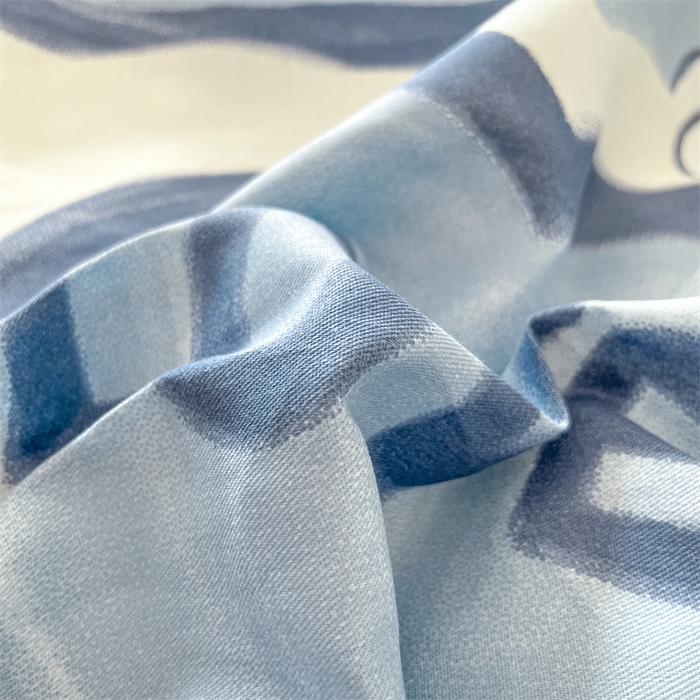 91家纺网 家纺一手货源 找家纺 澜妃 2025春夏新款12868全棉纯棉印花单被套 爱心兔-蓝