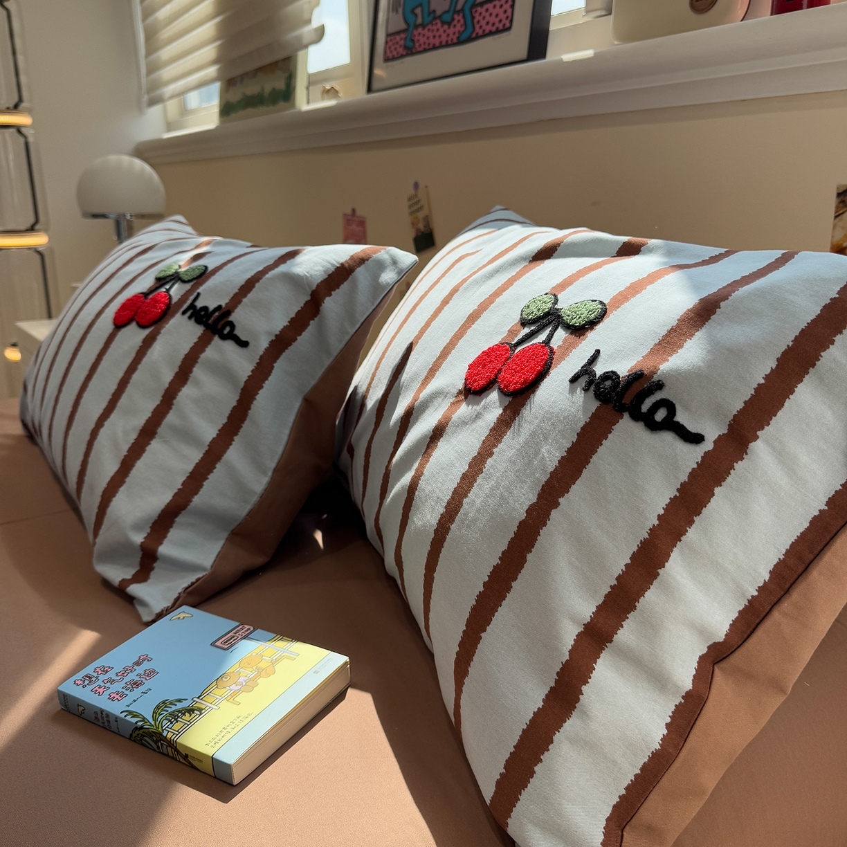 91家纺网 家纺一手货源 找家纺 慕尚家纺 2025新款全棉磨毛毛巾绣四件套 帽子帕恰狗