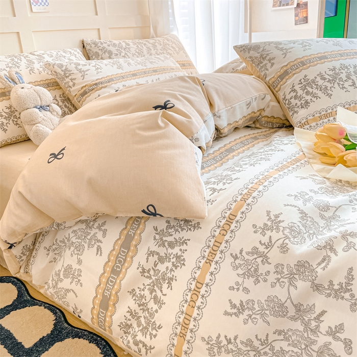 91家纺网 家纺一手货源 找家纺 澜妃 2025春夏新款12868全棉纯棉印花单被套 初夏繁花